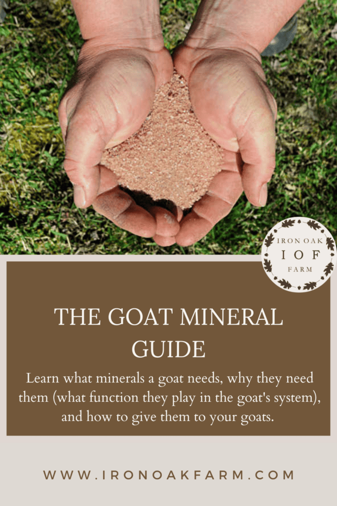 Goat Mineral Guide