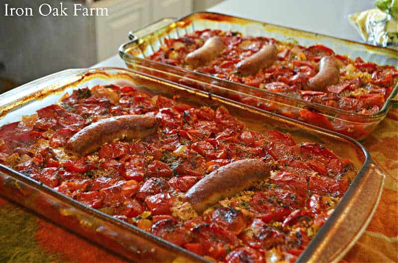 Roasted meat sauce with Sweet Italian Sausage